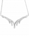 Wrapped in Love Diamond V Necklace (1 ct. t. w. ) in Sterling Silver, Created for Macy's