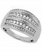 Diamond Multi-Row Statement Ring (1/2 ct. t. w. ) in Sterling Silver