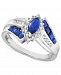 Sapphire (1-1/5 ct. t. w. ) and Diamond Accent Ring in Sterling Silver