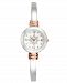 Holiday Lane Two-Tone Snowflake Cuff Bracelet Watch 28mm, Created for Macy's