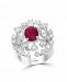 Effy Certified Ruby (1-7/8 ct. t. w. ) and Diamond (1 7/8 ct. t. w. ) Ring in 14K White Gold