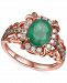 Le Vian Costa Smeralda Emerald (1-1/3 ct. t. w. ) & Diamond (3/8 ct. t. w. ) Ring in 14k Rose Gold
