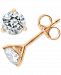 Diamond Three-Prong Stud Earrings (1 ct. t. w. ) in 14k Rose Gold