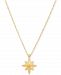 Polished Starburst 18" Pendant Necklace in 10k Gold