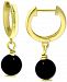 Giani Bernini Onyx Dangle Hoop Drop Earrings, Created for Macy's