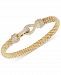 Diamond Loop Mesh Bangle Bracelet (5/8 ct. t. w. ) in 14k Gold