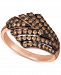 Le Vian Chocolate Diamond Statement Ring (5/8 ct. t. w. ) in 14k Rose Gold