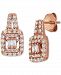 Le Vian Nude Diamond Openwork Round & Baguette Drop Earrings (5/8 ct. t. w. ) in 14k Rose Gold