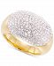 Signature Gold Crystal Statement Ring in 14k Gold Over Resin, Created for Macy's