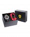 Ferrari Kids' Academy Black Silicone Strap Watch 34mm Gift Set Women's Shoes