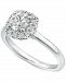 Diamond Cushion Halo Engagement Ring (1 ct. t. w. ) in 14k White Gold