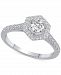Diamond Hexagon Halo Engagement Ring (3/4 ct. t. w. ) in 14k White Gold