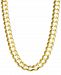 28" Open Curb Link Chain Necklace (7mm) in Solid 14k Gold