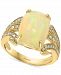 Effy Ethiopian Opal (4-1/6 ct. t. w. ) & Diamond (1/4 ct. t. w. ) Ring in 14k Gold