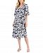 Charter Club Petite Floral-Print Wrap Dress, Created for Macy's