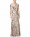 Alex Evenings Petite Sequined Embroidered Gown, Created for Macy's
