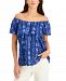 Style & Co Petite Cotton Off-The-Shoulder Top, Created for Macy's