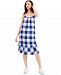 Style & Co Petite Plaid Shift Dress, Created for Macy's
