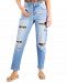 Inc International Concepts Petite Ripped Repaired Jeans, Created for Macy's