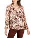 Alfani Petite Printed Button-Down Top, Created for Macy's