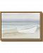 Amanti Art Serene Seaside with Boat by James Wiens Canvas Framed Art