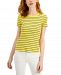 Style & Co Petite Striped T-Shirt, Created for Macy's