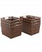 Whitmor Storage Baskets, Set of 6 Large Rattique