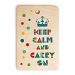 Deny Designs Keep Calm And Carry On Rectangle Cutting Board