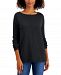 Style & Co Petite Seam-Front Sweater, Created for Macy's