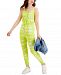 Style & Co Petite Printed Drawstring-Waist Jumpsuit, Created for Macy's