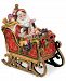 Fitz and Floyd Regal Holiday Santa in Sleigh Musical Figurine