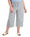 Style & Co Petite Striped Gauze Pants, Created for Macy's
