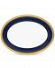 Noritake Odessa Cobalt Gold Oval Platter, 12"