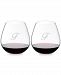 Riedel O Monogram Collection 2-Pc. Script Letter Pinot Noir Stemless Wine Glasses