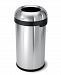 simplehuman Brushed Stainless Steel 60 Liter Open Trash Can