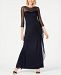 Alex Evenings Petite Draped Sweetheart Embellished Gown