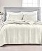 Martha Stewart Collection Cable Knit Velvet Quilt, Full/Queen, Created for Macy's