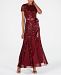R & M Richards Petite Sequined Gown