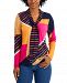 Charter Club Petite Printed Tie-Neck Top, Created for Macy's