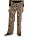 Charter Club Petite Leopard Sweater Pants, Created for Macy's