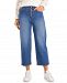 Charter Club Petite Button-Front Straight Cropped Jeans, Created for Macy's