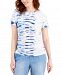 Style & Co Petite Oasis Stripe Cotton T-Shirt, Created for Macy's