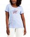 Karen Scott Petite Rhinestone-Embellished T-Shirt, Created for Macy's