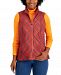 Charter Club Plaid Quilted Vest, Created for Macy's