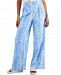 Inc International Concepts High-Rise Printed Wide-Leg Pants, Created for Macy's