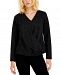 Alfani V-Neck Wrap-Front Top, Created for Macy's