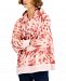 Style & Co Graphic Tie-Dyed Boyfriend Hoodie, Created for Macy's