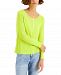 Style & Co Pointelle-Knit Henley Top, Created for Macy's