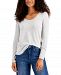 Style & Co Scoop Neck Drapey Top, Created for Macy's