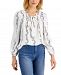 Charter Club Floral-Print Peasant Top, Created for Macy's